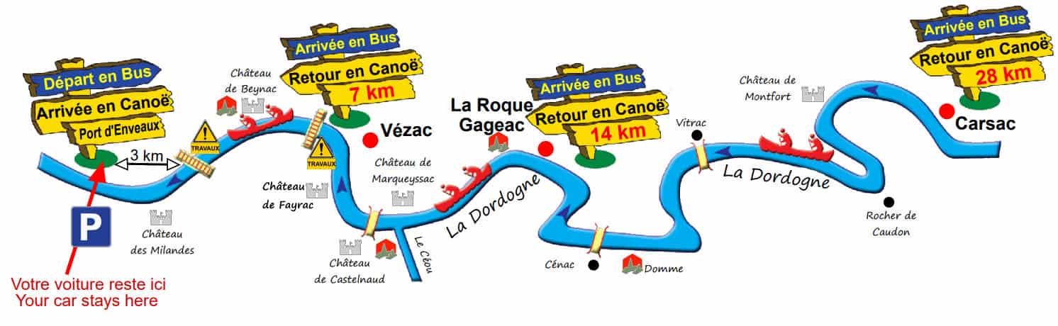 Parcours Canoe Dordogne Parcours Canoe Dordogne